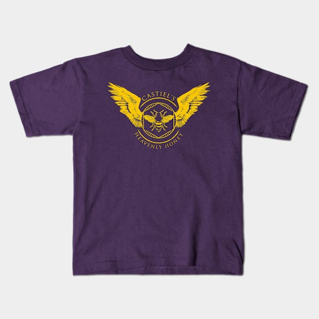 Castiel's Heavenly Honey Kids T-Shirt by rebekie.b